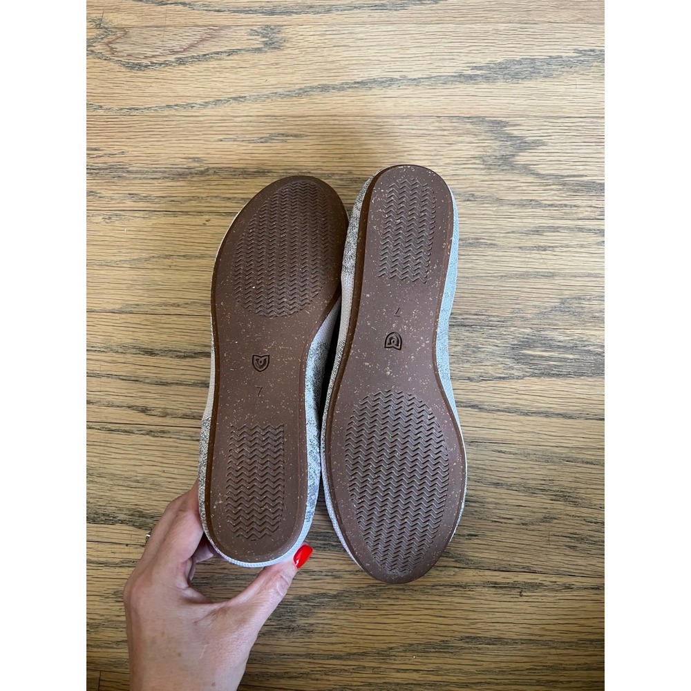 Rothys The Flat in Burnished Blush Knit Ballet Flats Womens 7 - Picture 4 of 13
